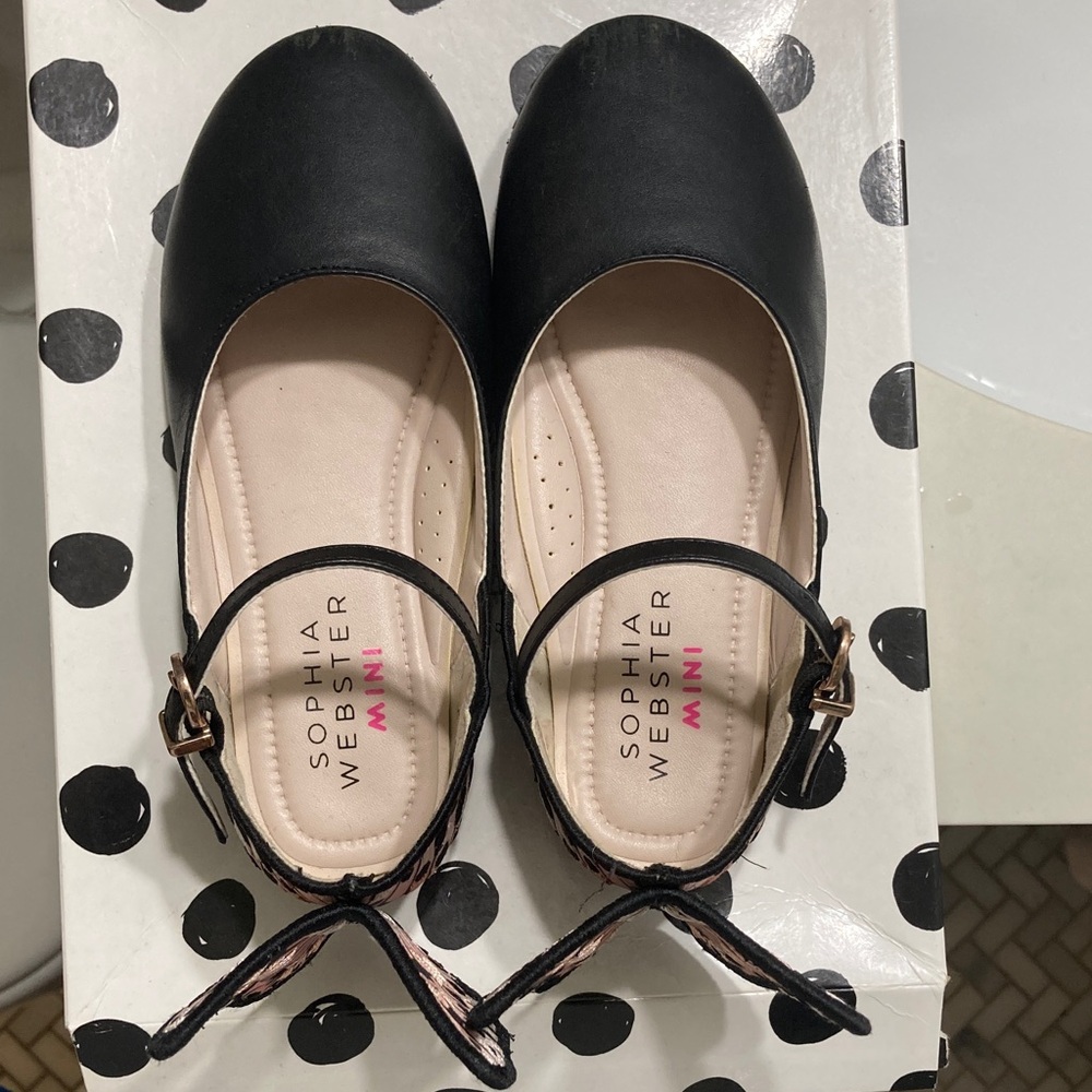 Sophia Webster Black Dress Shoes with Ankle Strap